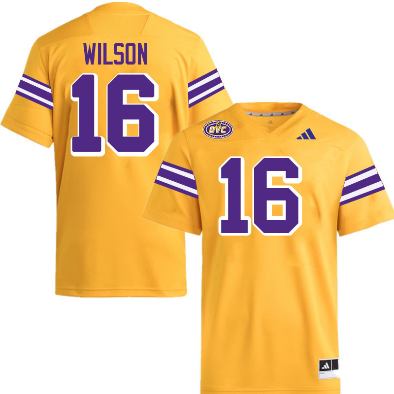 Tennessee Tech Golden Eagles #16 Jace Wilson College Football Jerseys,Uniforms-Gold